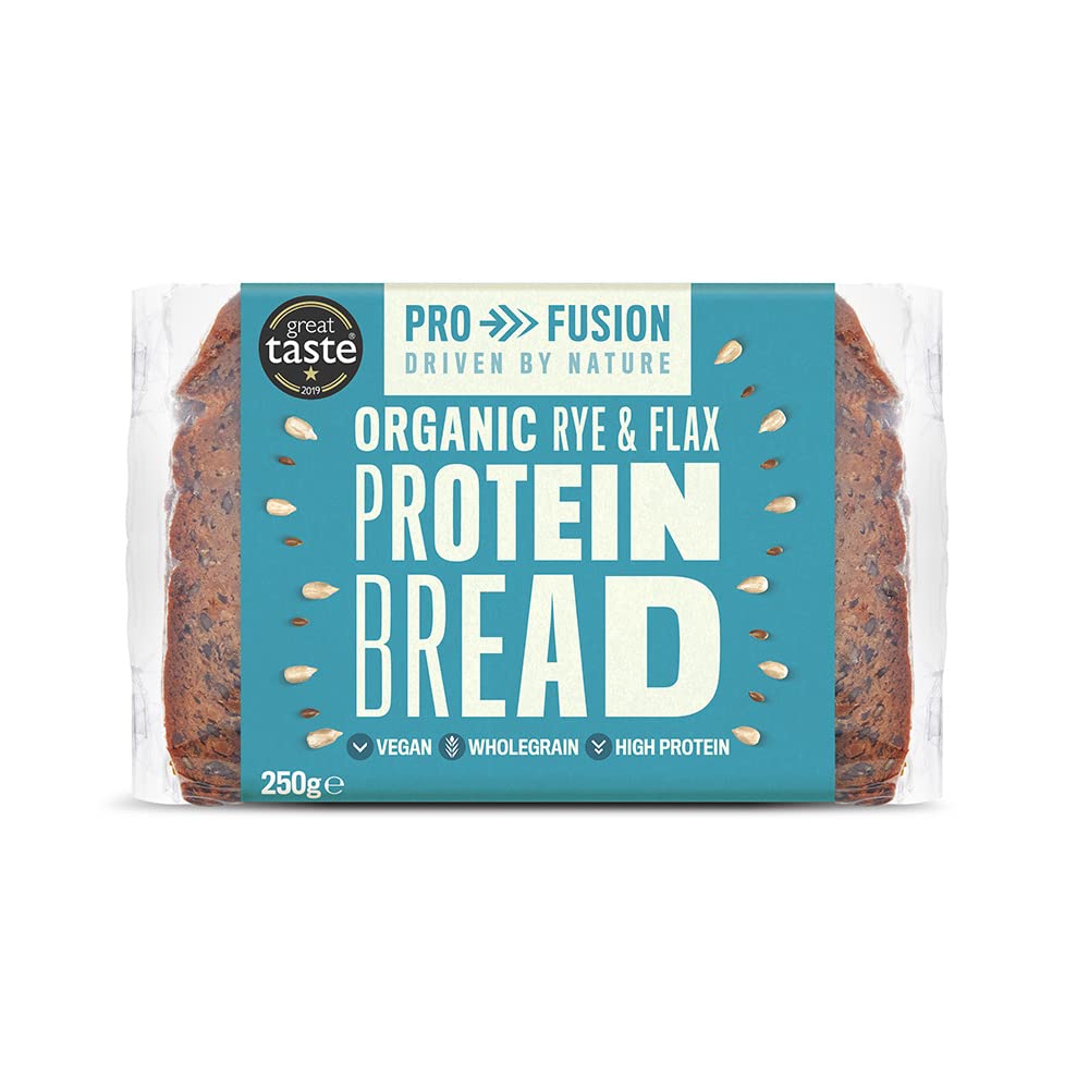 Profusion Organic Protein Bread – Rye & Flax Seed Low Carb – 9 x 250g