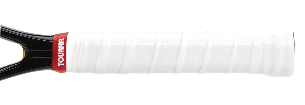 Tourna Mega Tac Extra Tacky Tennis Racket Overgrip, White, 30-Pack