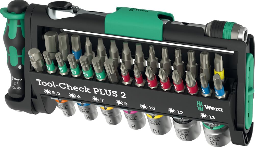 Wera Tool-Check Plus 39-Piece Bit Ratchet and Socket Set – 05049056001