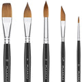 Fuumuui Kolinsky Sable Watercolour Brushes | 5PC Professional Artist Set