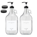 Jolof Store Glass Laundry Detergent Dispenser Set – Two 64 oz Glass Jugs