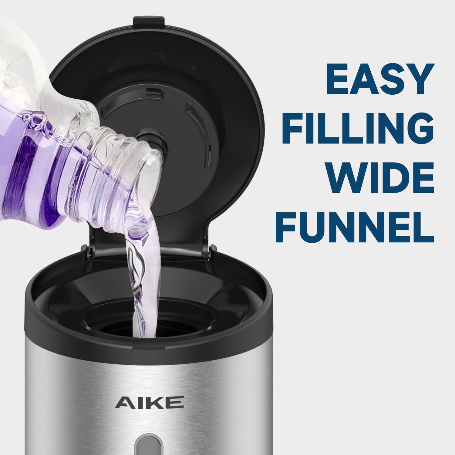 AIKE AK1205 Automatic Soap Dispenser | 800ml Wall Mounted Stainless Steel