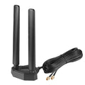 Supaerial WiFi 6E Tri-Band 7dBi Antenna – Dual RP-SMA 10ft Cable