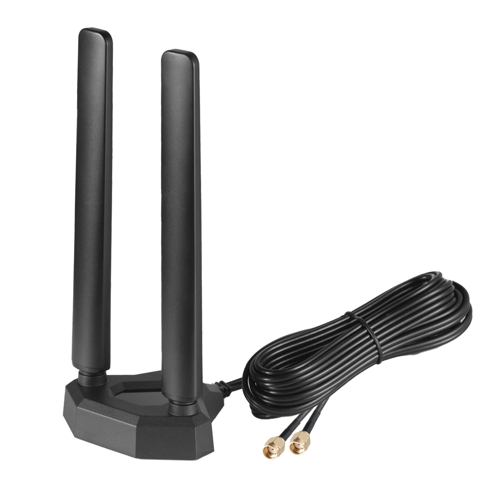 Supaerial WiFi 6E Tri-Band 7dBi Antenna – Dual RP-SMA 10ft Cable