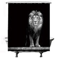 Ulticool Lion Head Shower Curtain – 180x200cm Mould-Proof Polyester