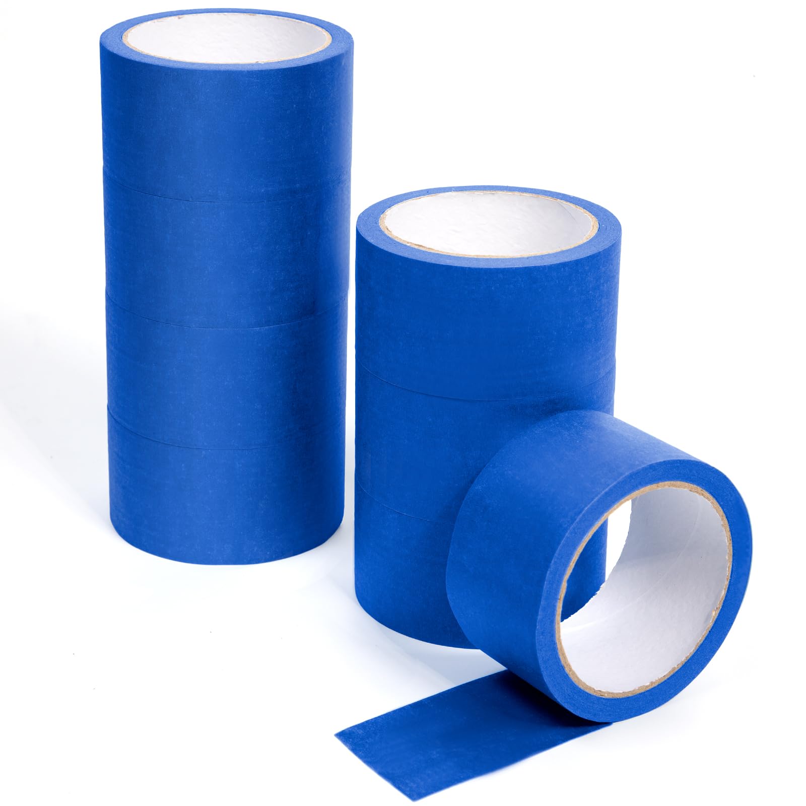 Northern Brothers Blue Masking Tape - 50mm x 20M Painters Tape, 8 Pack