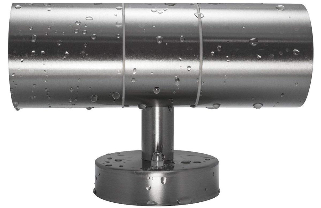 Stainless Steel Up Down Outdoor Wall Lights - Pack of 4