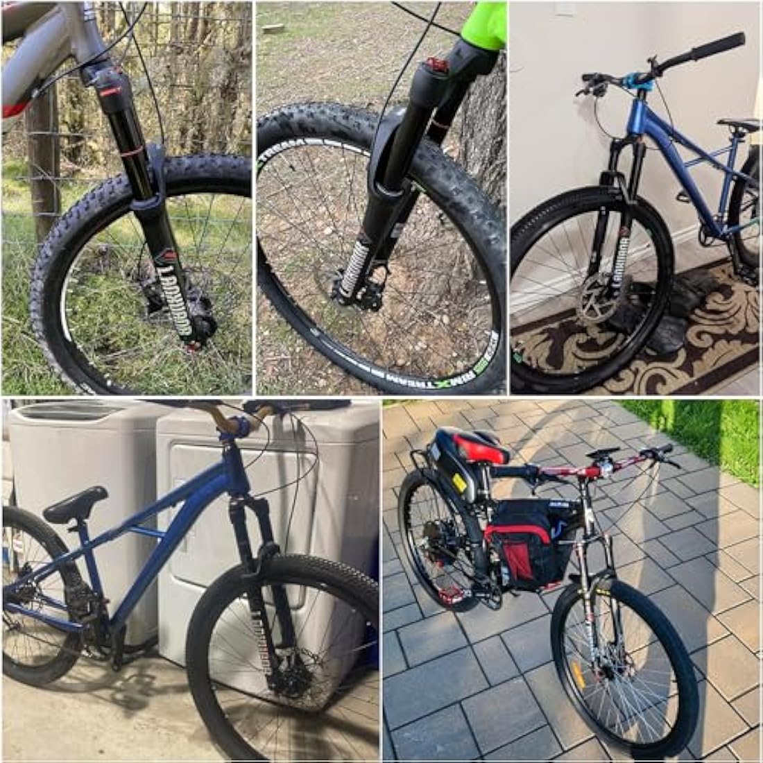 LANXUANR MTB Air Suspension Fork – 100mm Travel Rebound Adjustment