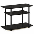 Furinno 3-Tier TV Stand Entertainment Center for 32-Inch TV, Espresso/Black