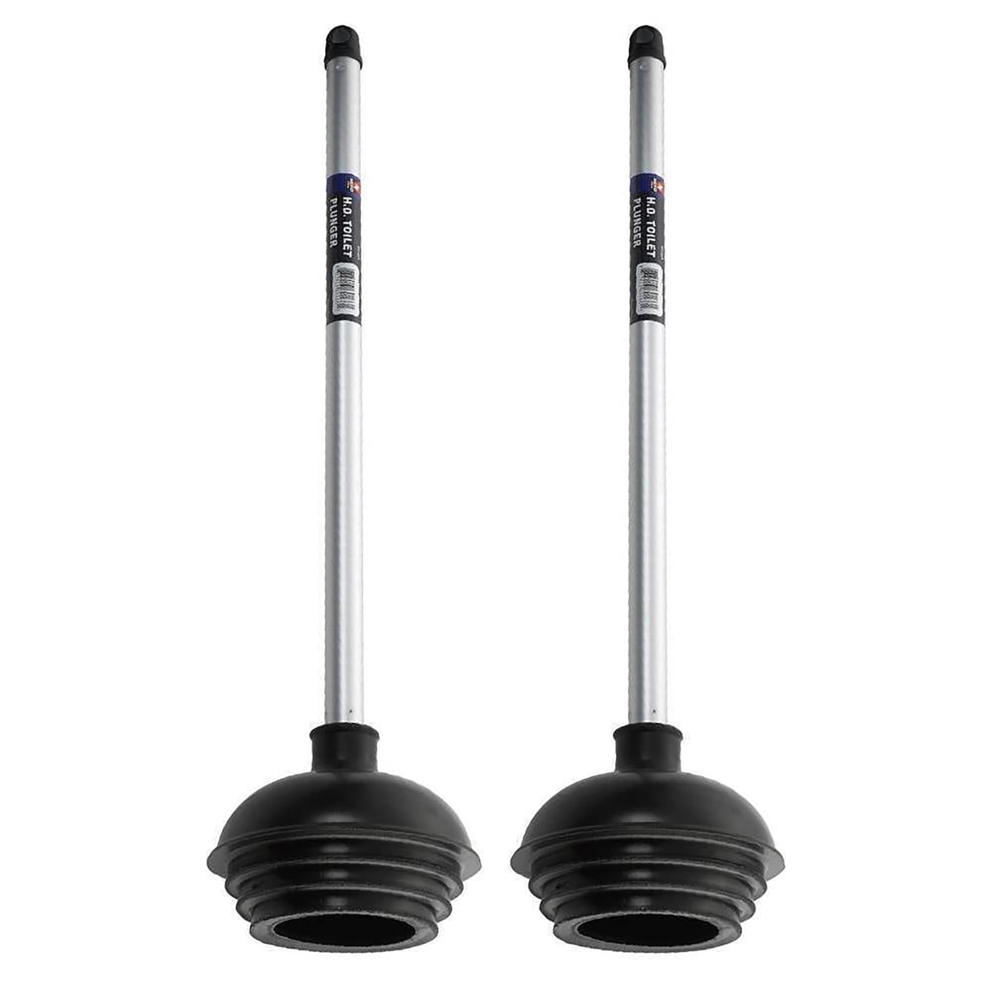 NEIKO 60170A Heavy Duty Toilet Plunger 2-Pack with Aluminum Handle