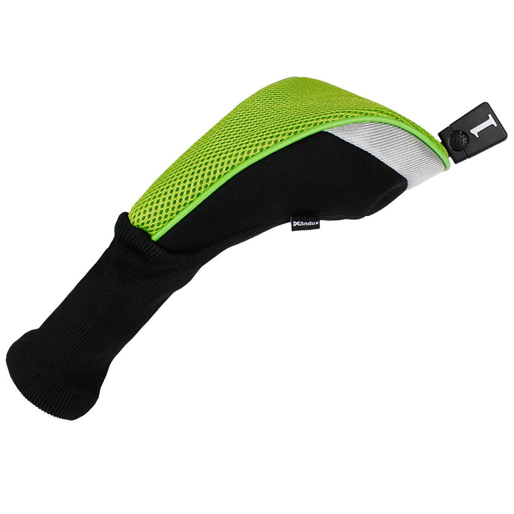 Andux Golf Wood Club Head Covers - 4pcs Set for 460cc Driver - Green