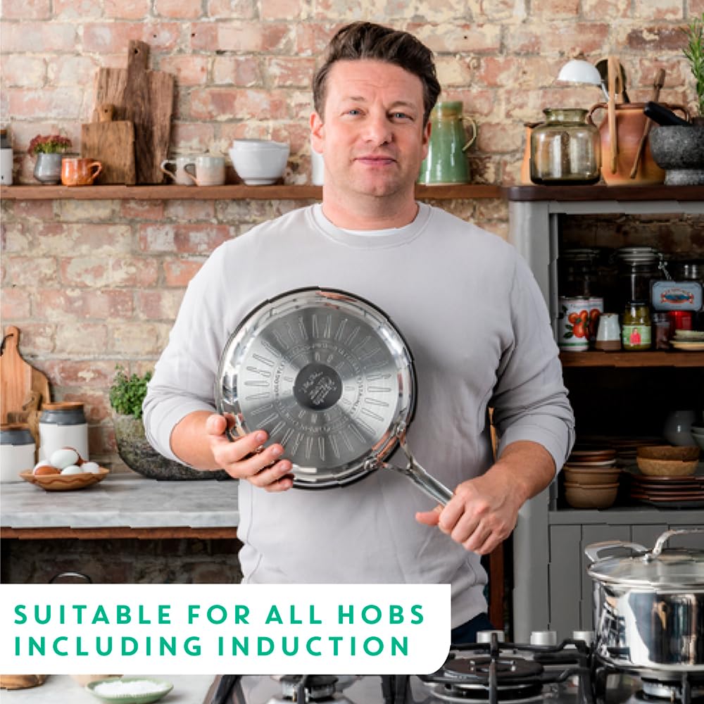Tefal Jamie Oliver Cook's Direct 20cm Stainless Steel Frypan