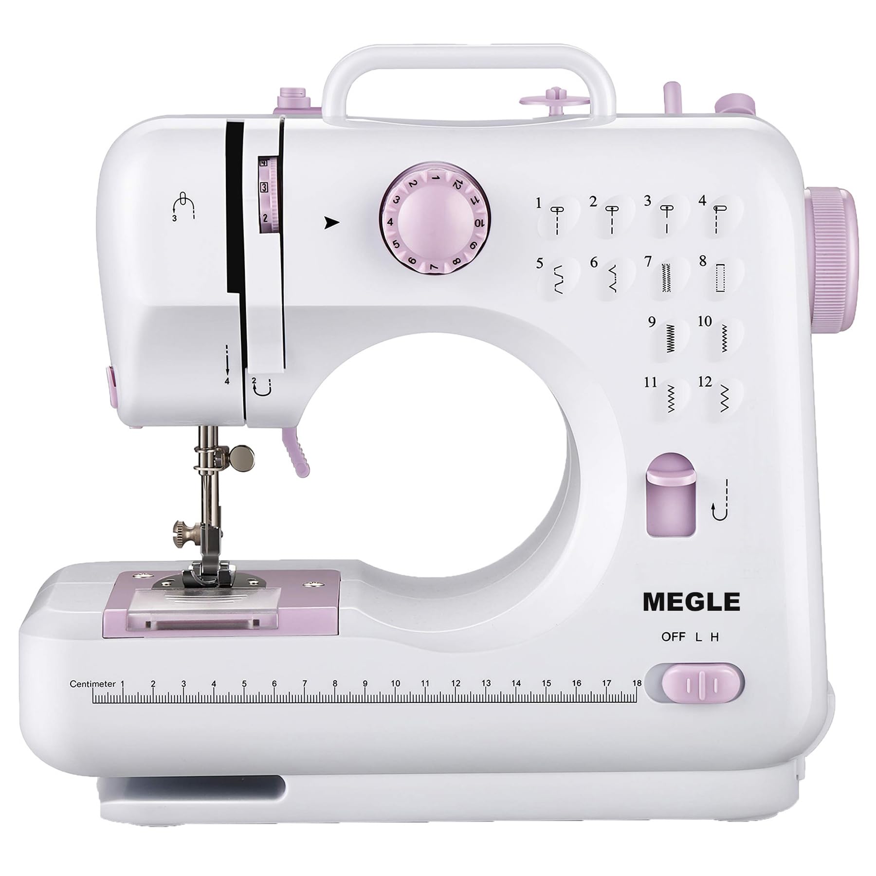 MEGLE FHSM-505 Portable Sewing Machine | 12 Stitches for Beginners & Kids