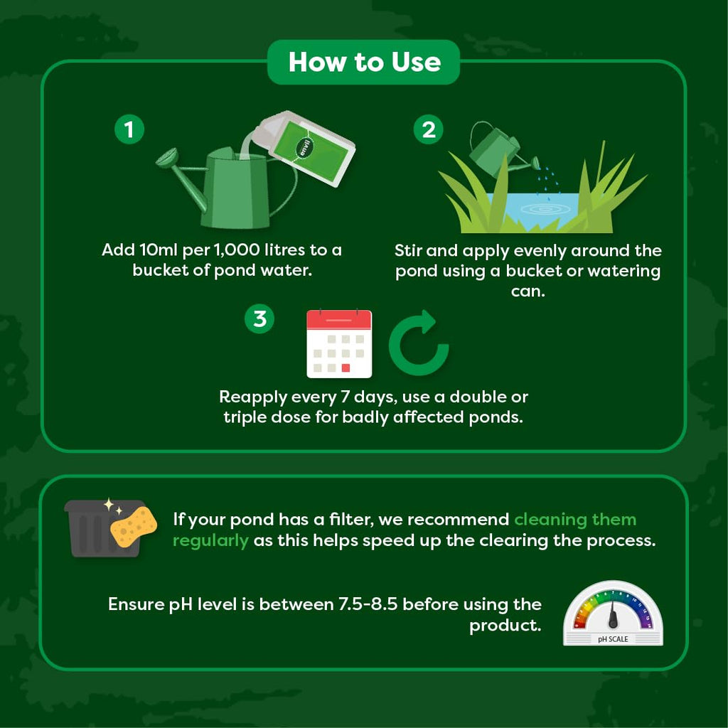 Envii Pond Klear Xtra – Natural Green Water Treatment for 100,000L