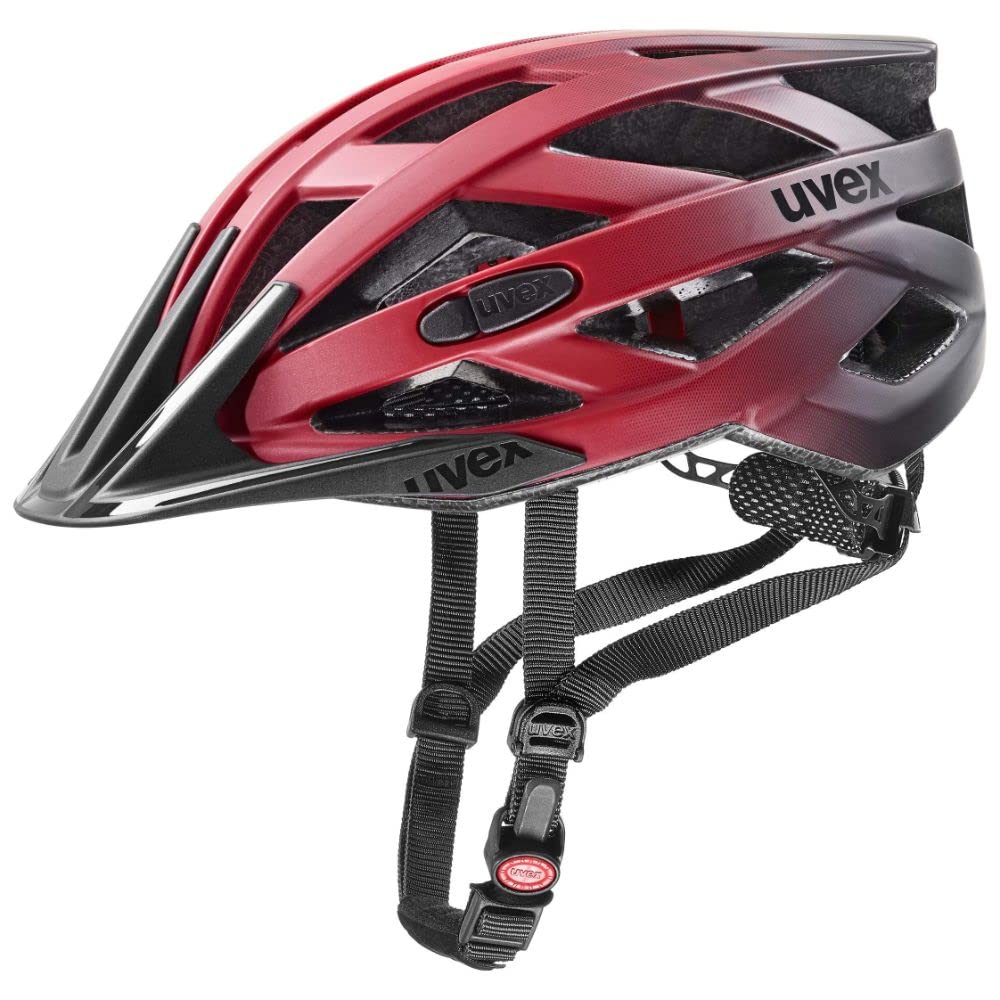 uvex i-vo cc Bike Helmet – Lightweight All-Round Cycling – Red Black