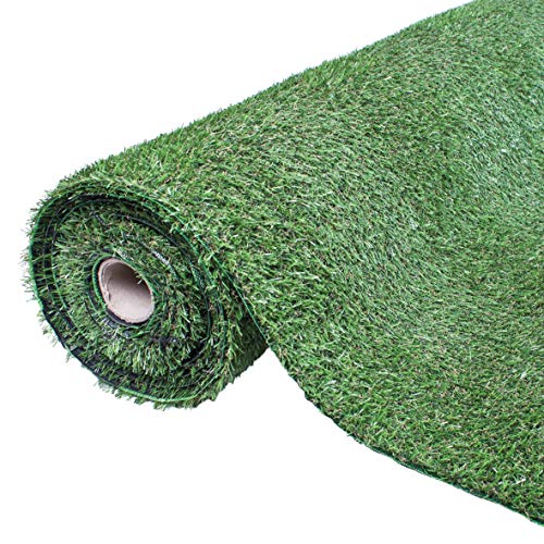 GardenKraft Artificial Grass - 4m x 1m High Density 20mm Pile Turf