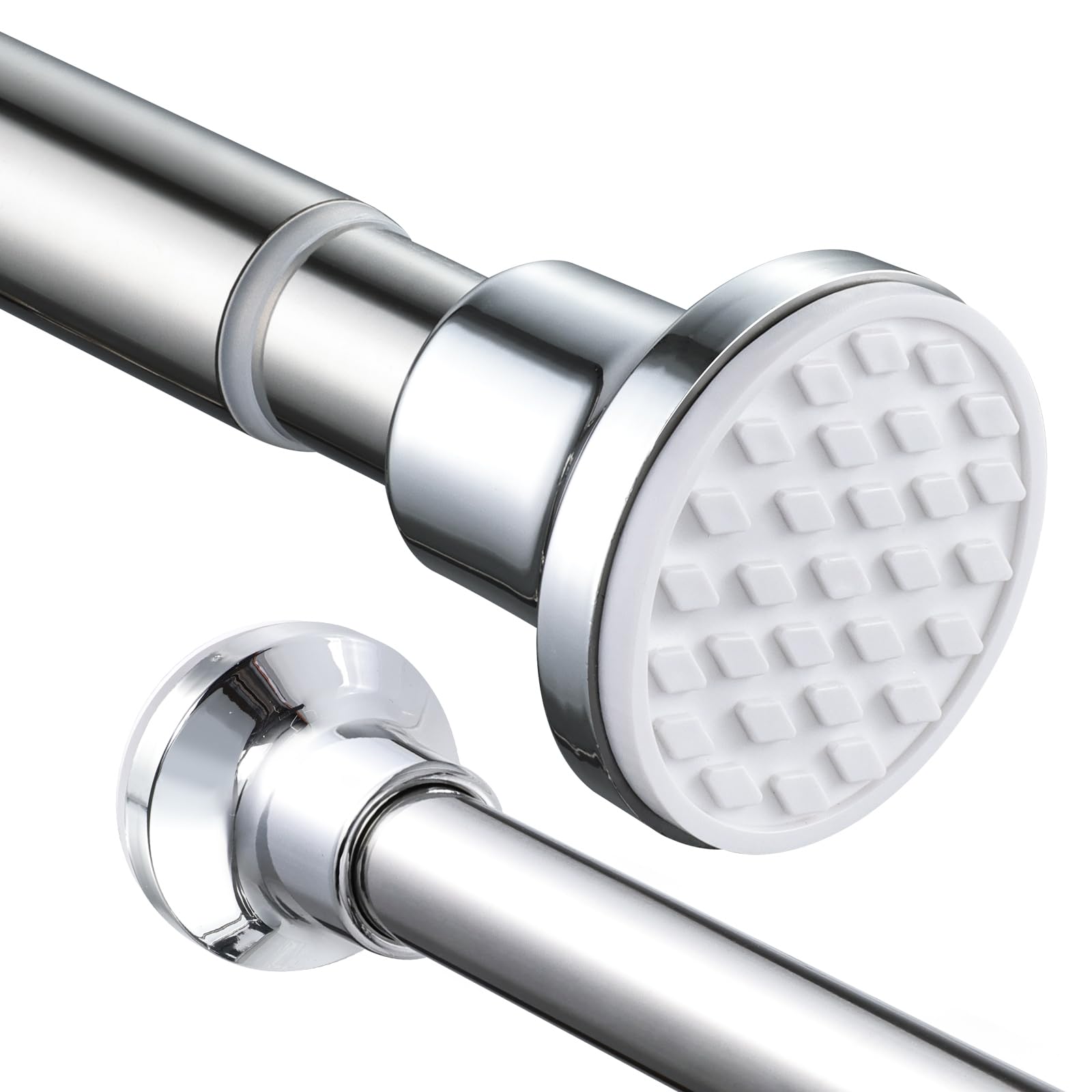 Jolof Store Stainless Steel Tension Shower Curtain Rod, 130-201cm