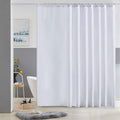 Furlinic Extra Wide Fabric Shower Curtain – Waterproof & Mould Proof, White