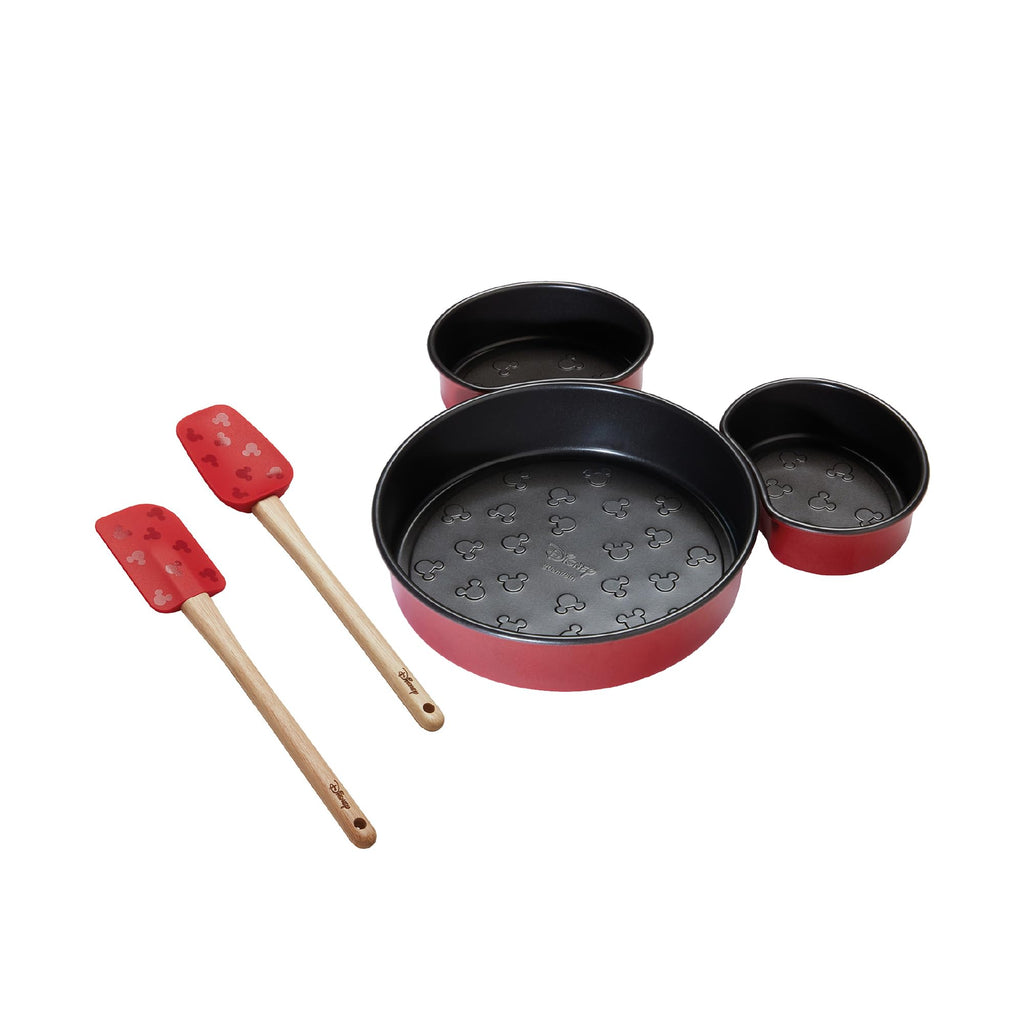 Disney Mickey Mouse 3-Piece Bakeware Set – Cake Tin & Spatulas