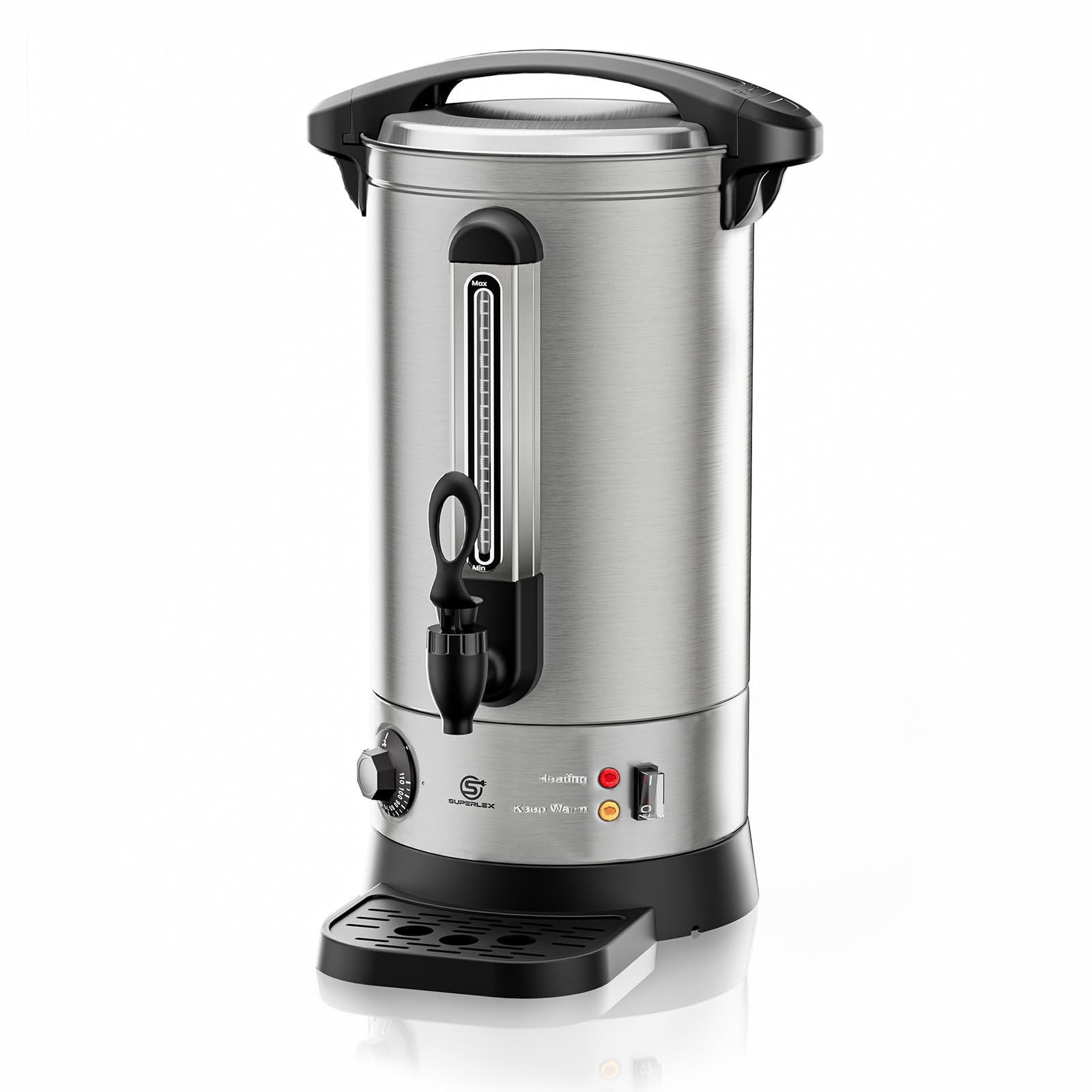 SUPERLEX 10L Electric Catering Urn – 1500W Hot Water Boiler with Thermostat