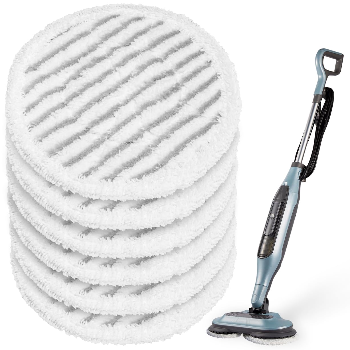 Mellbree Microfiber Steam Mop Pads for Shark S6002UK S7201UK – 6 Pack