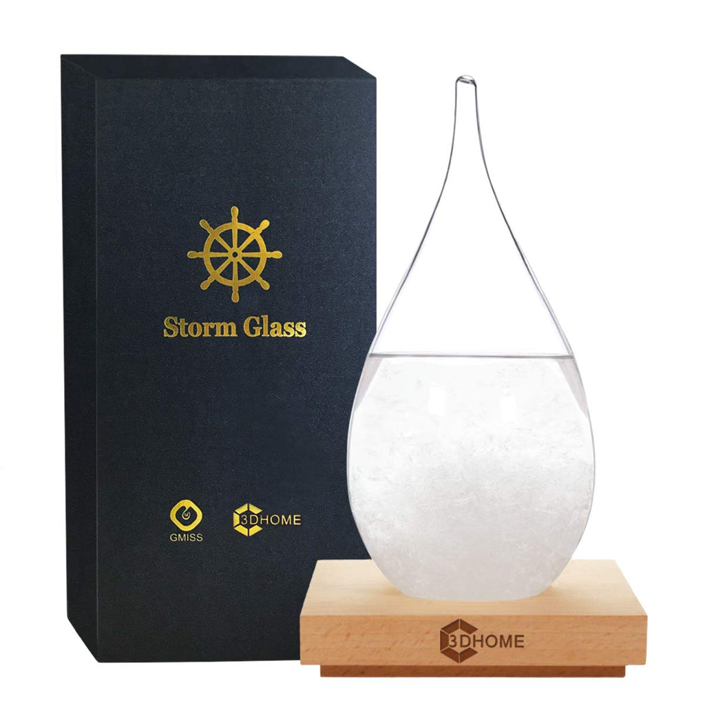Jolof Store Storm Glass Weather Station – Water Drop Desktop Barometer