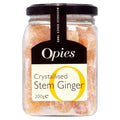 Opies Crystallised Stem Ginger - Gourmet Baking Ingredient - 200g (Pack of 2)