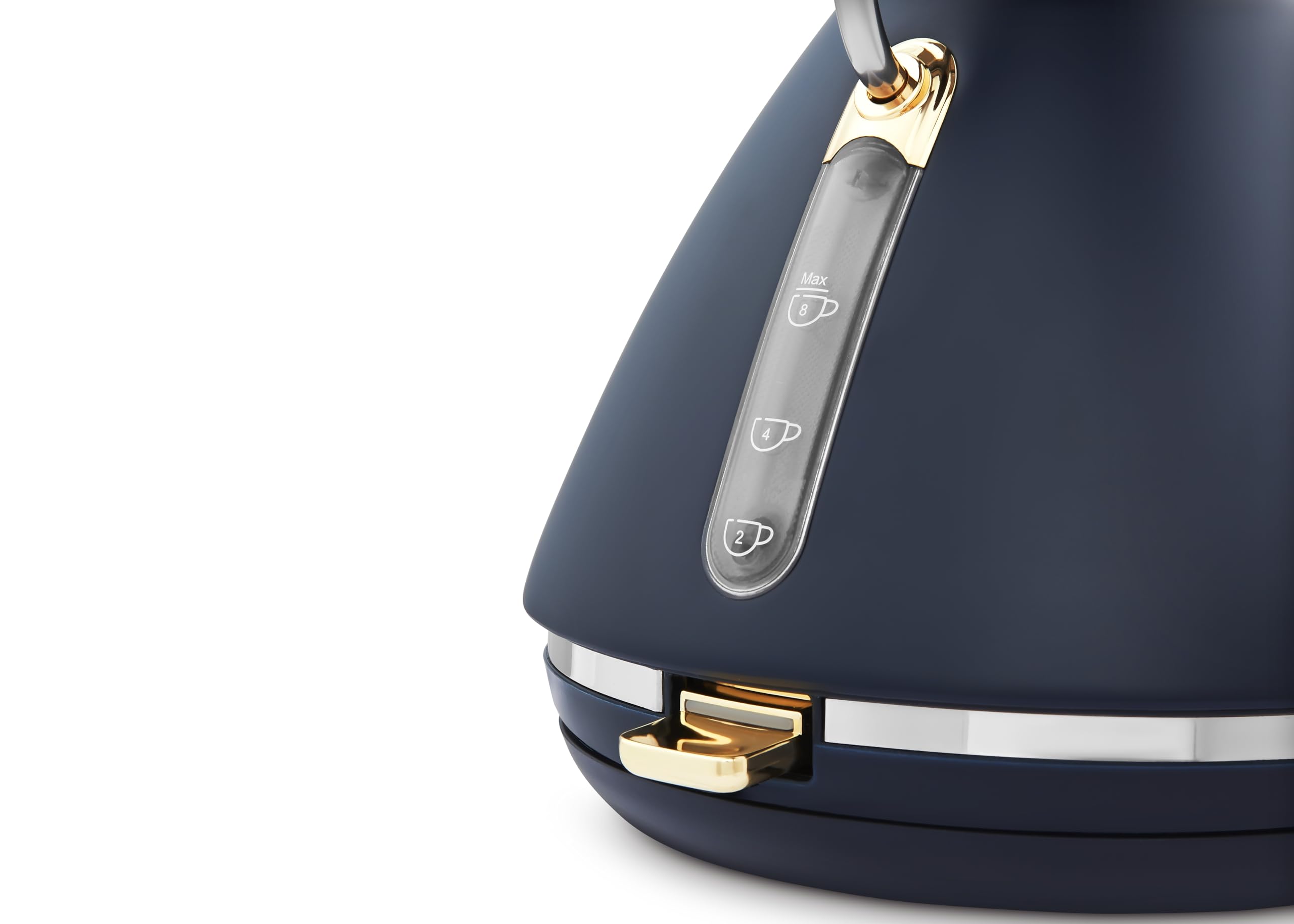 Morphy Richards Accents Pyramid Kettle | 1.5L Rapid Boil – Navy/Gold