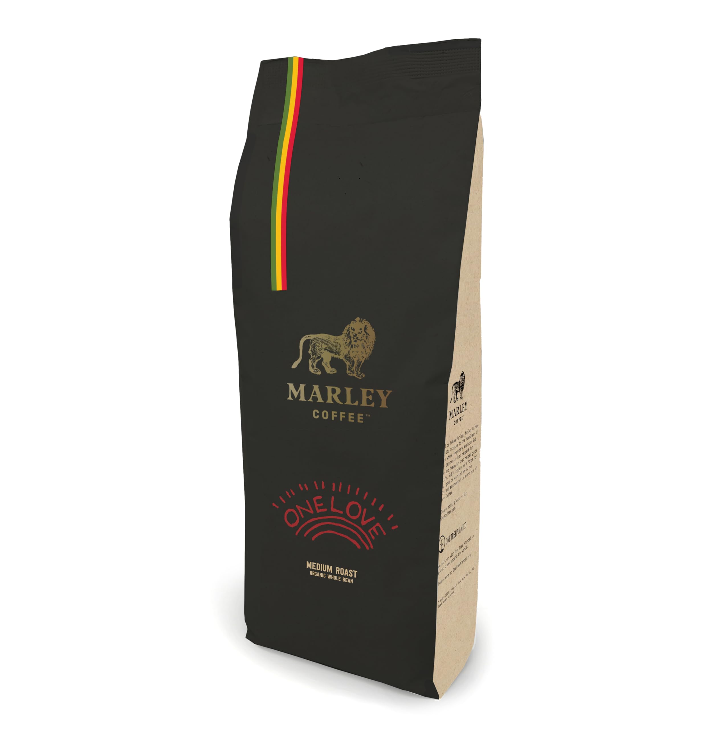 Marley Coffee One Love | Organic Medium Roast Whole Beans - 1kg