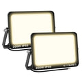SKYWORLD 200W LED Flood Lights | 2-Pack IP66 Waterproof Security Lamps