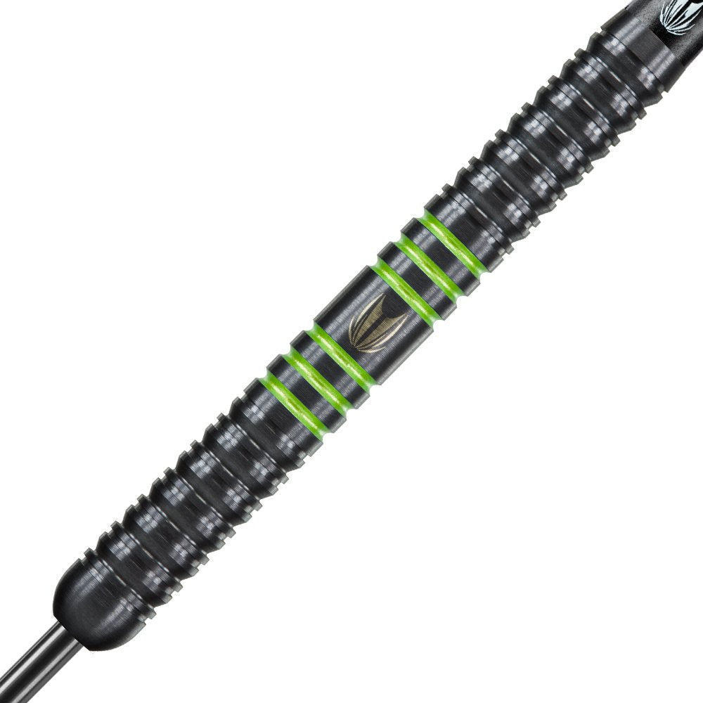 Target Darts Vapor 8 Black 80% Tungsten Steel Tip Darts Set – 21g Green