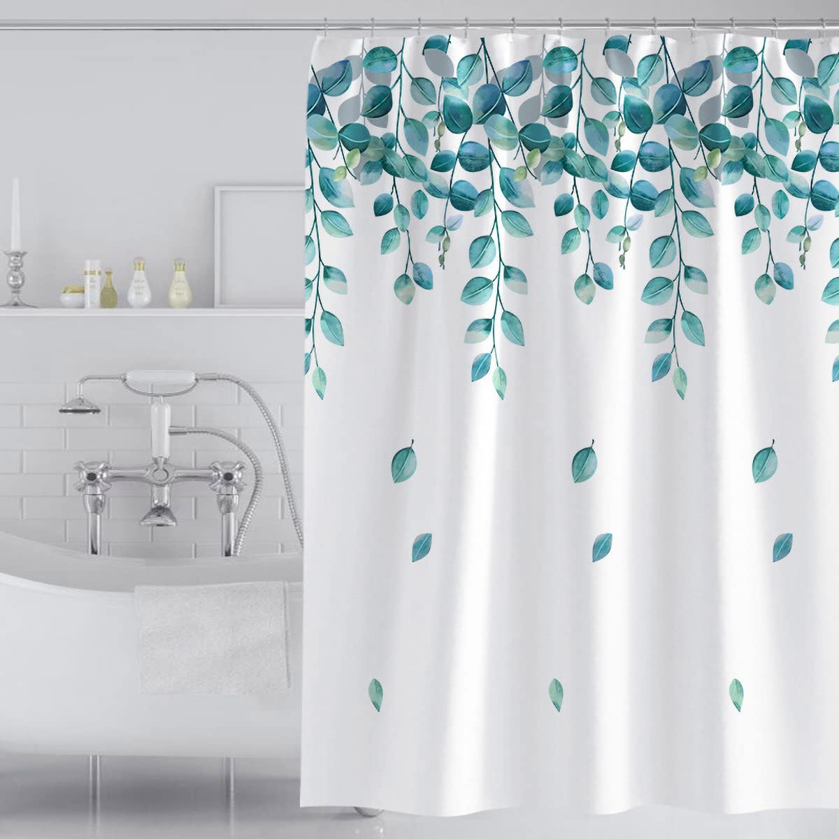 Tennove Shower Curtain | 180x180cm Waterproof Mildew Resistant Polyester