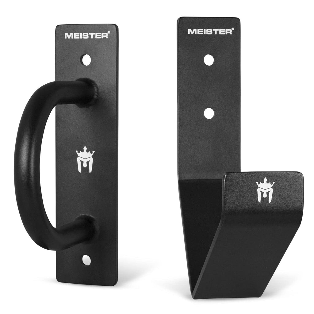 Meister XSteel Battle Rope Wall Mount Kit with Anchor & Hook – Matte Black