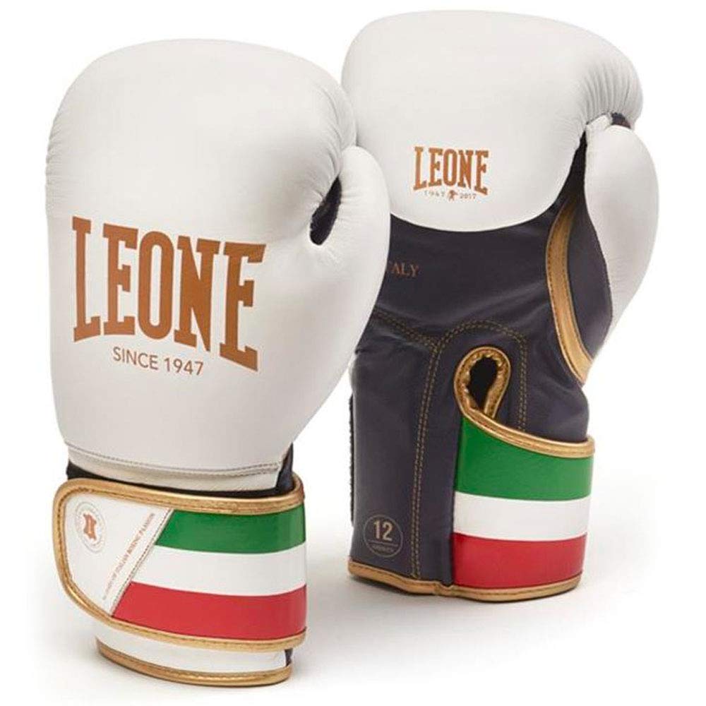 Leone 1947 Boxing Gloves – White 16oz Polyurethane Sparring Gear