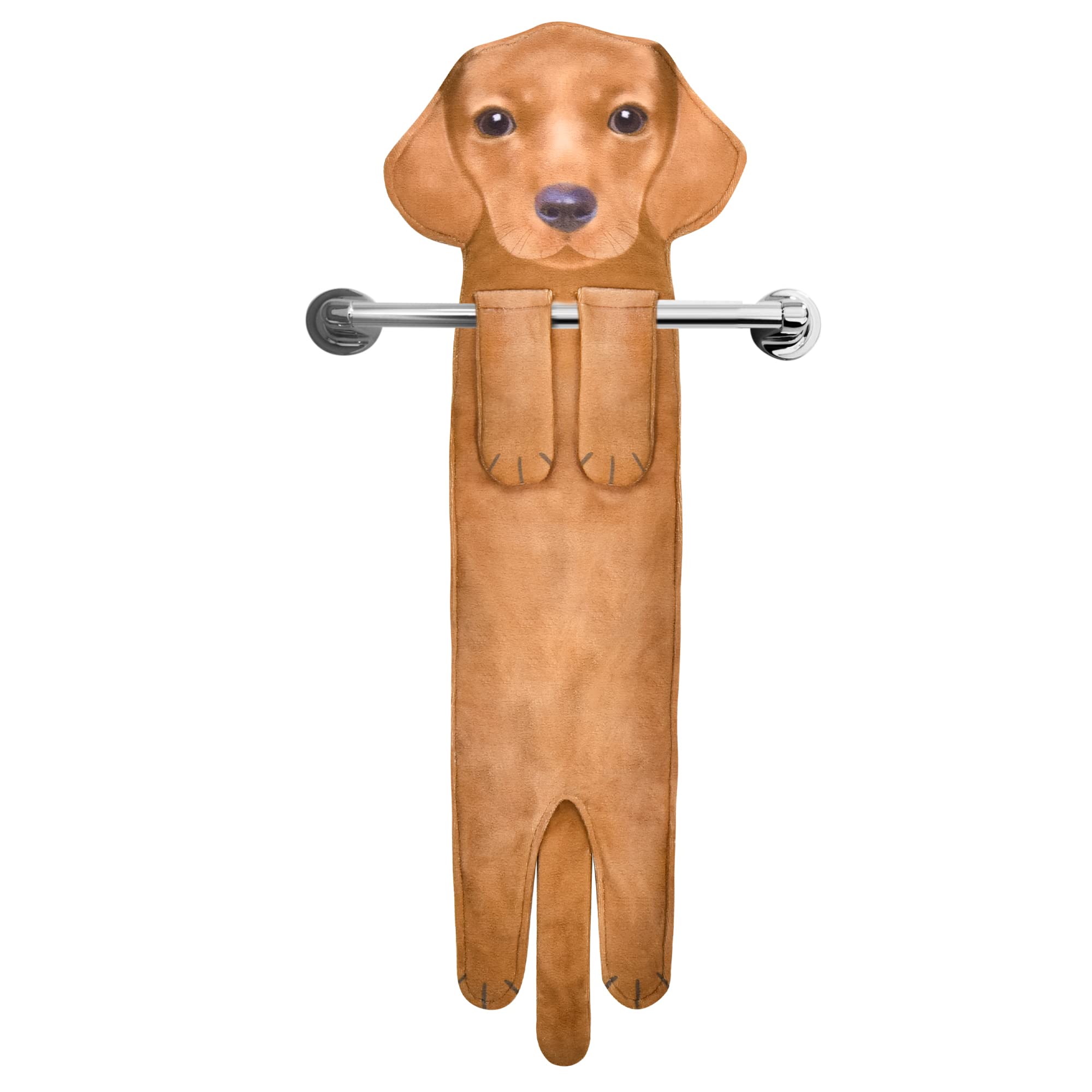 Jolof Store Dachshund Dog Funny Hand Towel | Soft Cotton Bathroom Decor