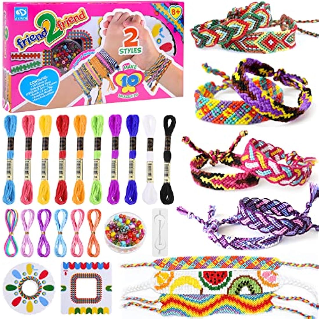 Friendship Bracelet Making Kit – DIY Jewelry Craft Toy for Girls