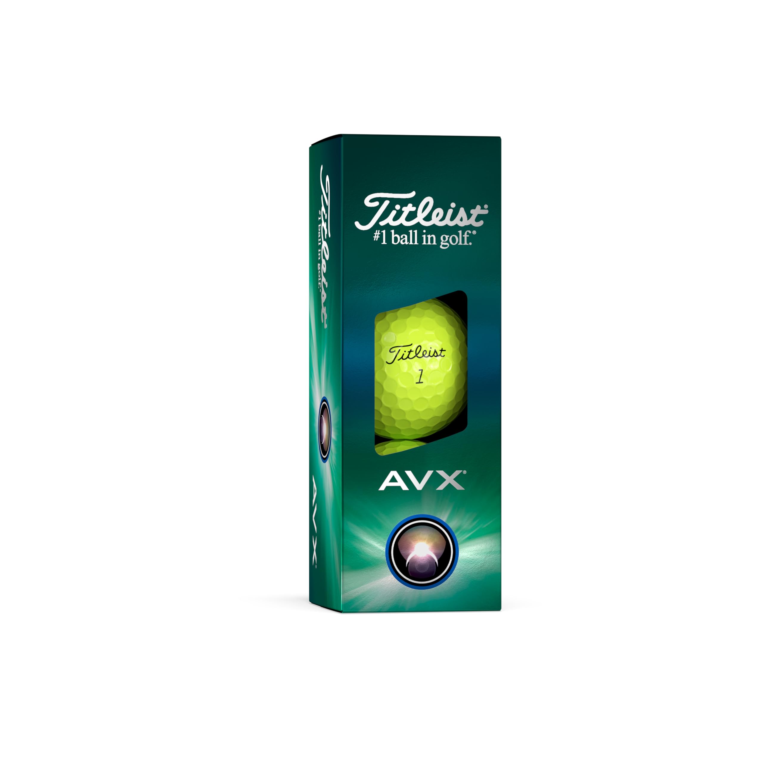 Titleist AVX Golf Balls – Yellow Soft Feel Low Spin Distance Balls