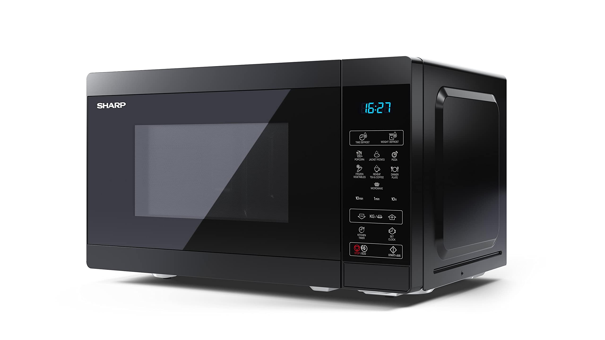 Sharp YC-MS02U-B 800W Digital Microwave | 20L Compact Design - Black