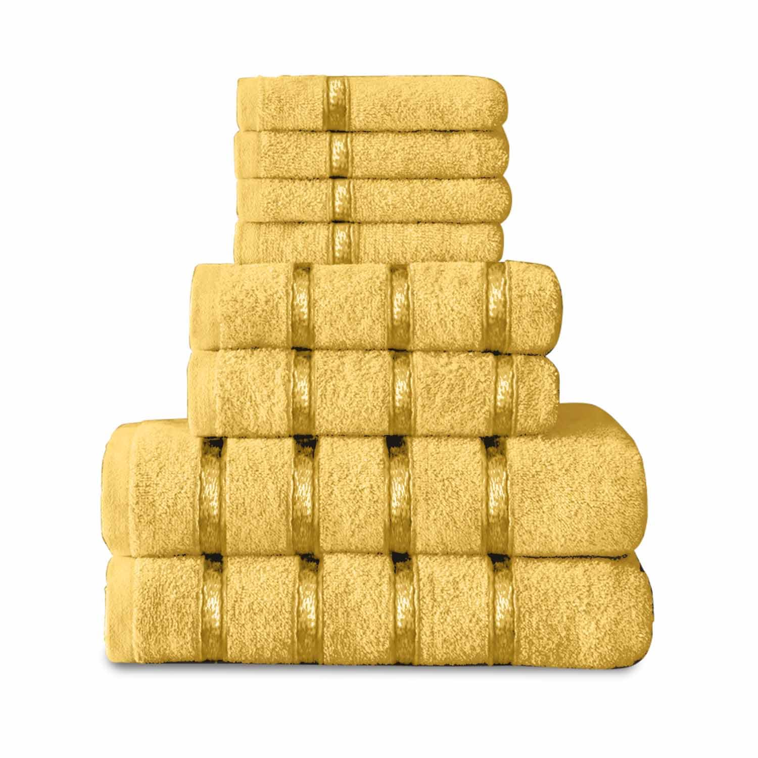 GC Gaveno Cavailia 8 Piece Egyptian Cotton Towel Bale | Quick Dry