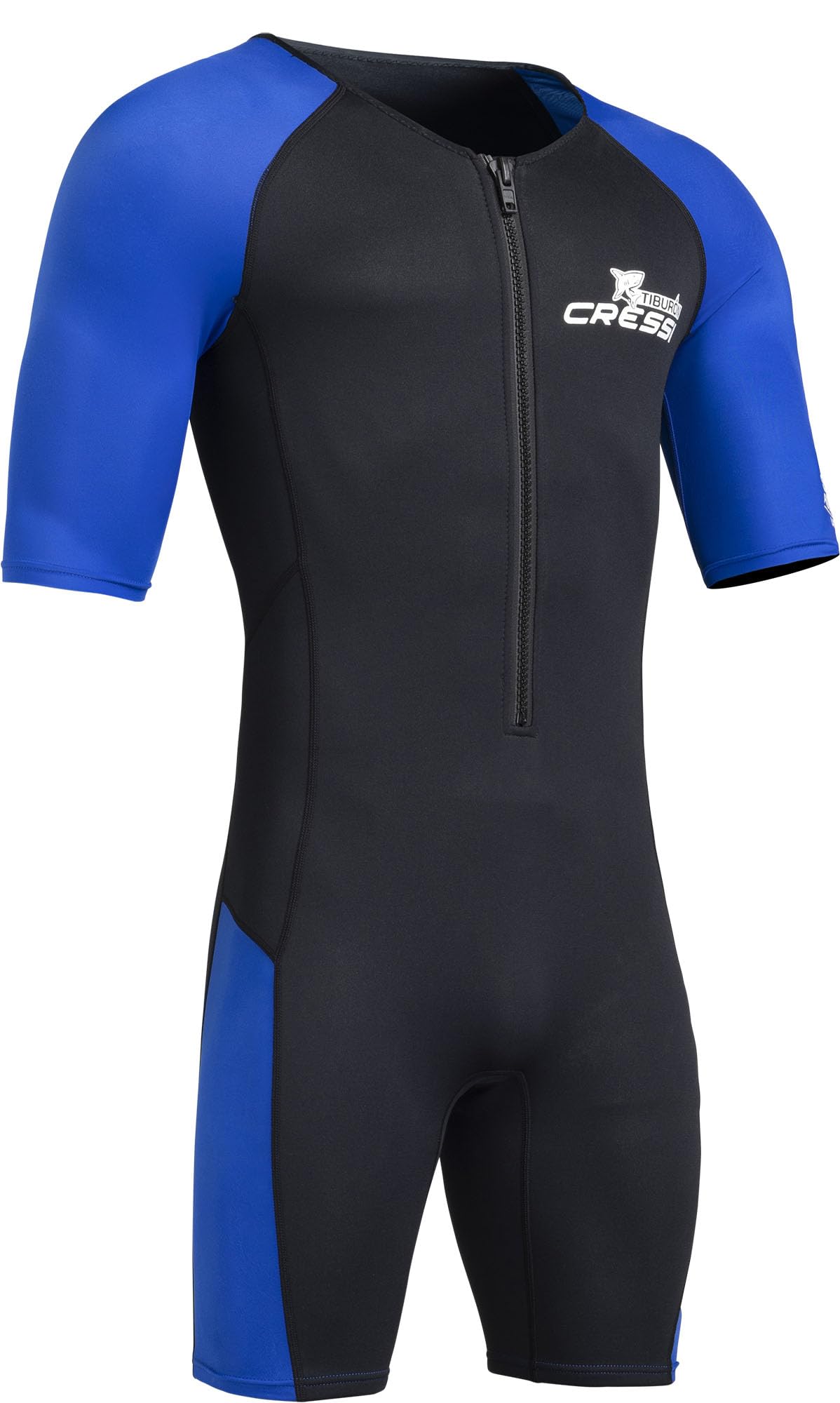 Cressi Tiburon Men's 2mm Neoprene Shorty Wetsuit - Black/Blue