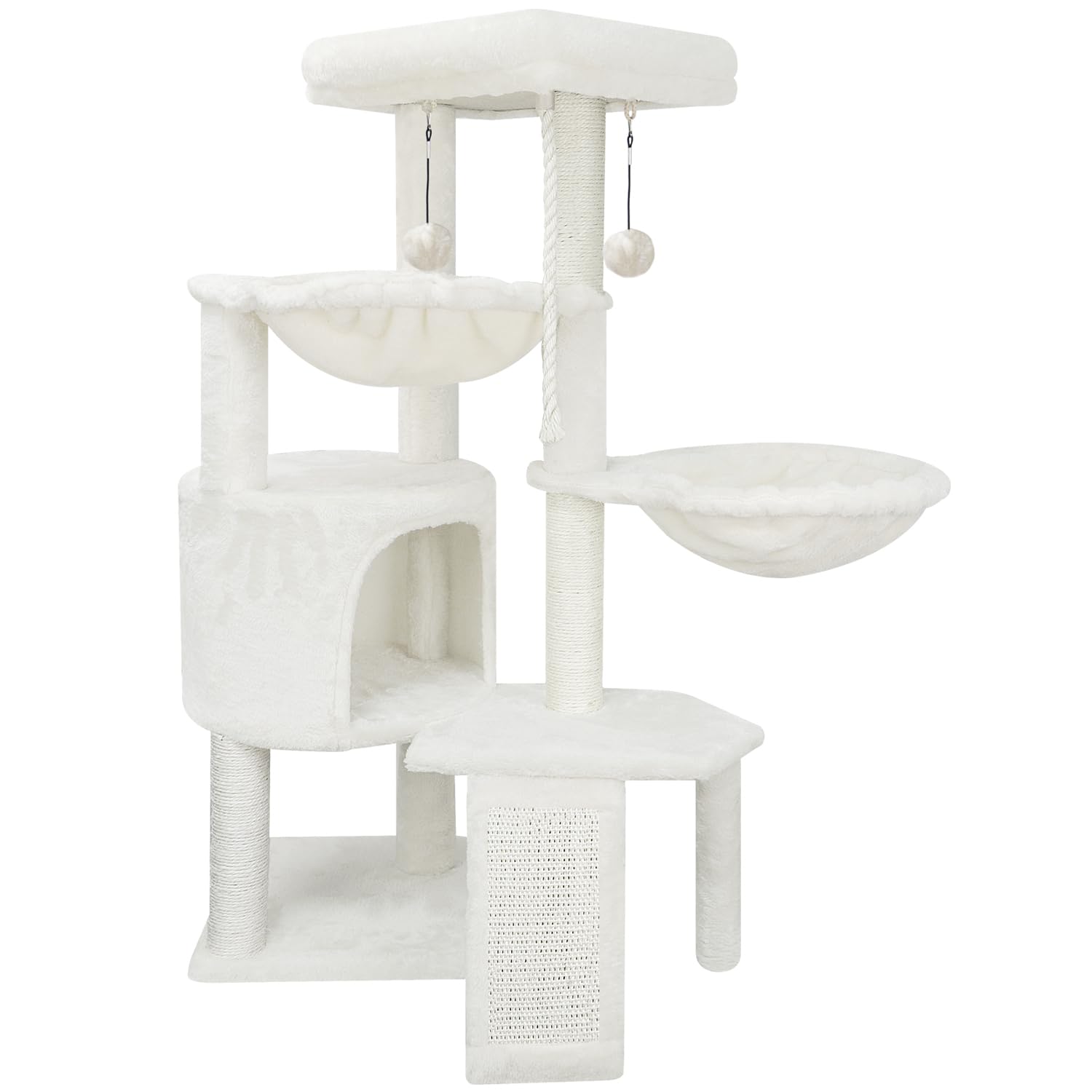 TWDEPART 95cm Cat Tree – Multi-Level Activity Centre with Condo & Hammocks
