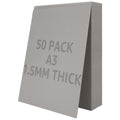 CYEER A3 Greyboard 50 Sheets | 1500 Micron 1.5mm Mount Board for Models