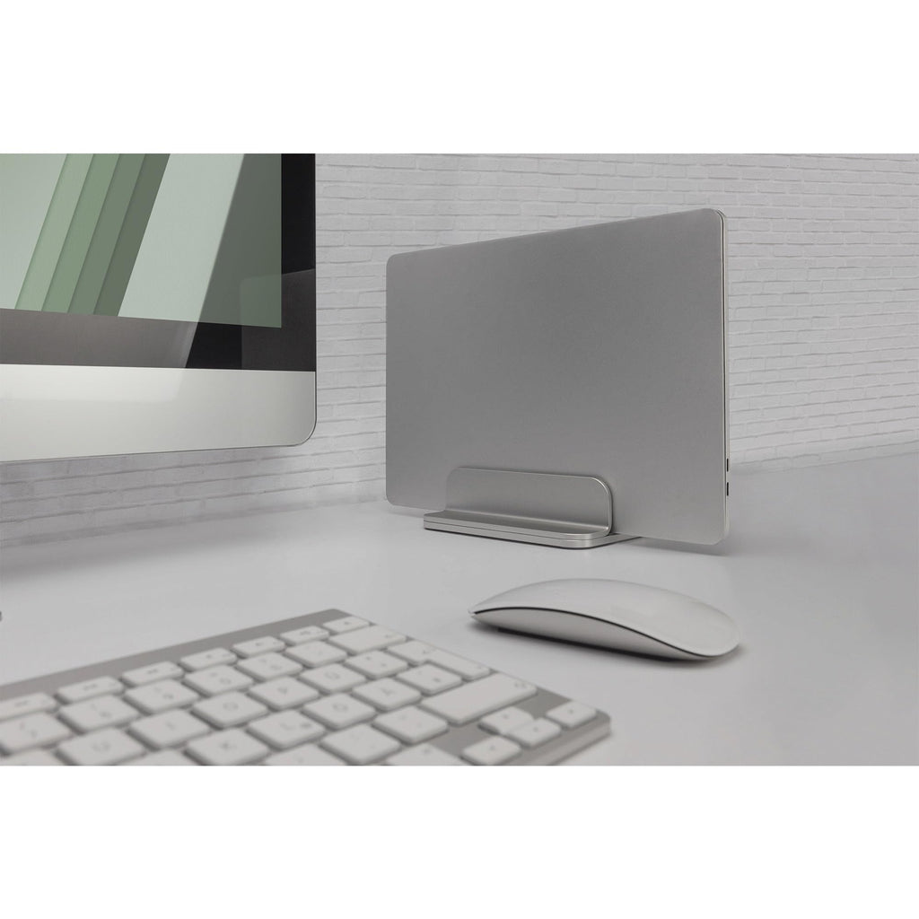 Digitus vertical notebook stand - variable size 7.7-40 mm - anti-slip pads - silicone pads inside - timeless aluminium design - 10kg load capacity - image 5