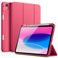 JETech iPad 11th/10th Gen Case with Pencil Holder - Slim TPU Cover, Pink