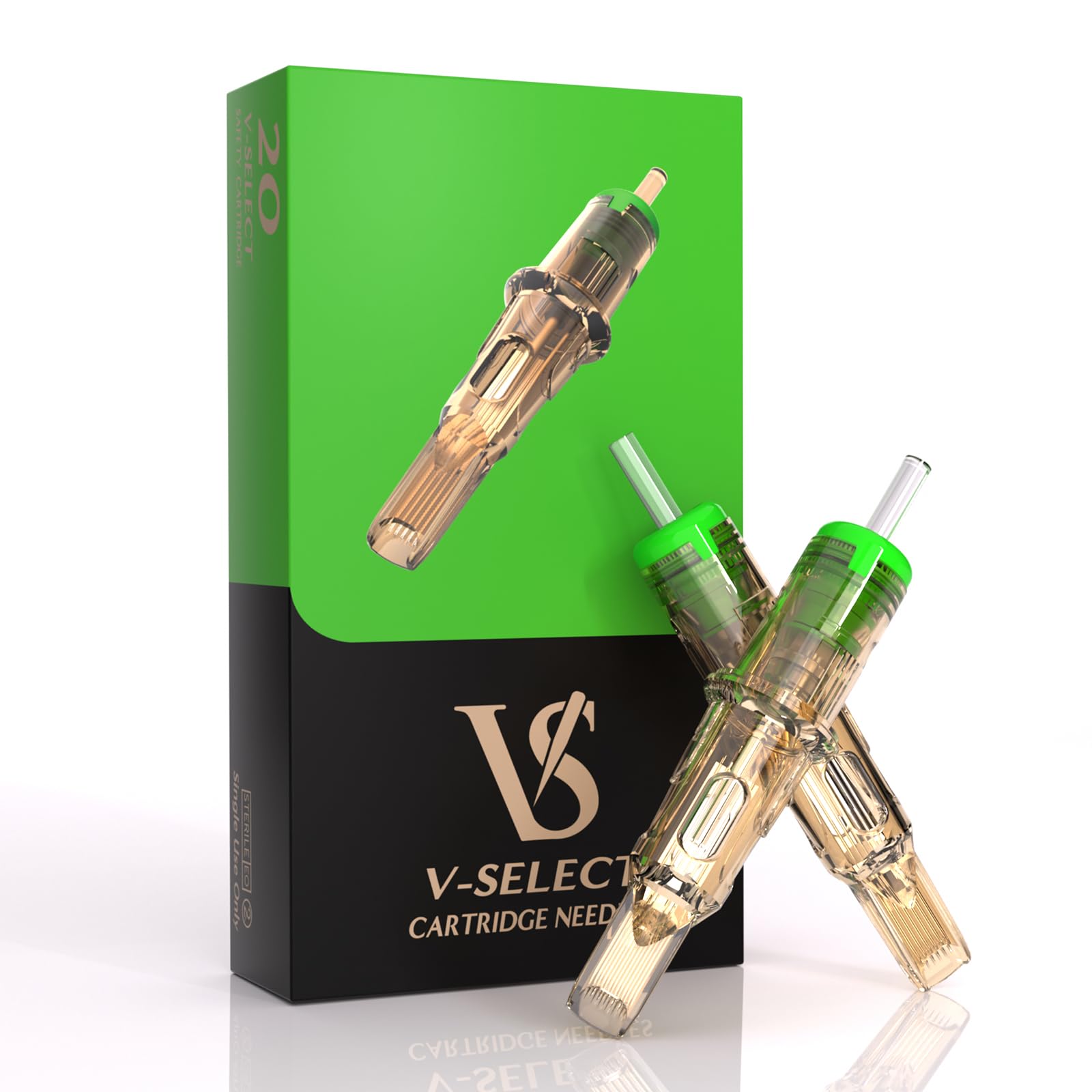 EZ Tattoo V-Select Cartridges | #10 9M1 Bugpin Magnum Needles - 20Pcs