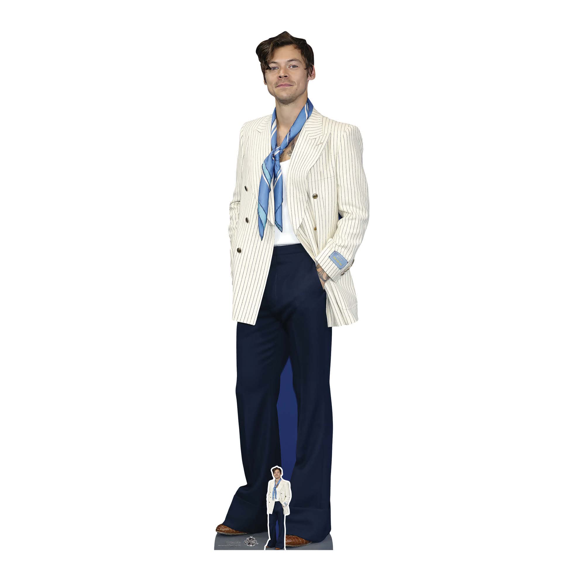 Harry Styles White Jacket Lifesize Cardboard Cutout | Star Cutouts