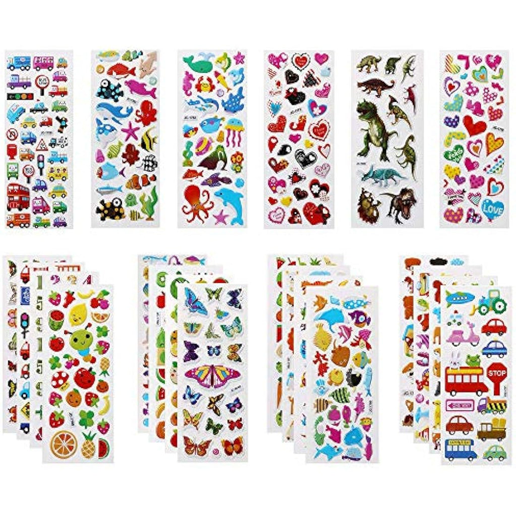 Vicloon 3D Puffy Stickers for Kids – 22 Sheets of 550+ Reward Stickers
