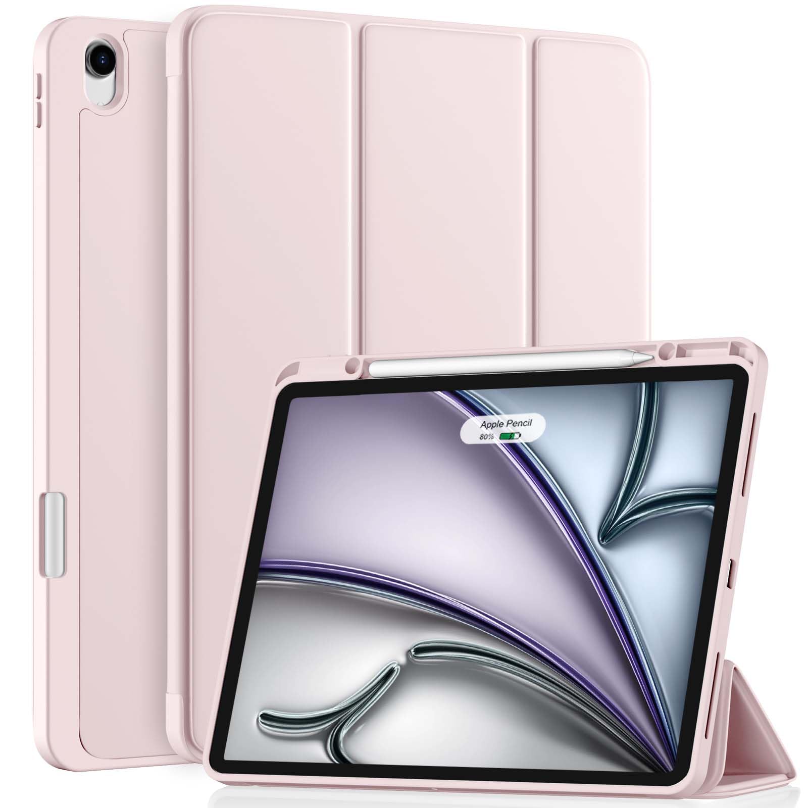Vobafe iPad Air 13 Inch M3/M2 Case with Pencil Holder - Slim Folio Stand