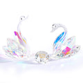 Crystal Swan Set – 20th Wedding Anniversary Glass Keepsake