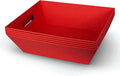 LATERN 6Pcs Red Cardboard Gift Baskets with Handles for Wine and Snacks
